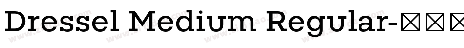 Dressel Medium Regular字体转换